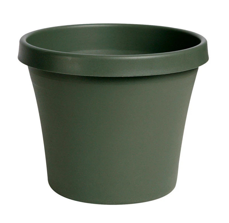 Terra Pot Planter, Plastic, Living Green, 12 In.
