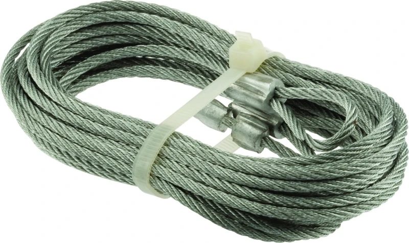 Torsion Spring Garage Door Cables, 1/8 In. x 8 In. x 8 Ft., 2-Pk.