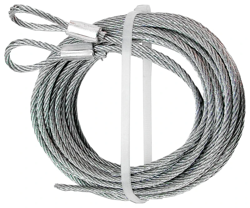 Garage Door Extension Cables, 3/32 In. Carbon Steel, 2-Pk.