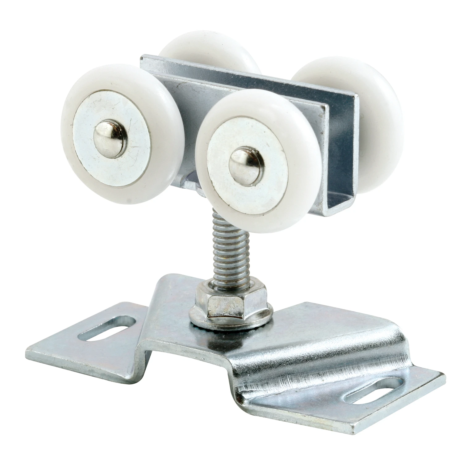 Closet & Pocket Door Roller Assembly, 7/8 In., Convex Tires, Steel Bracket, 2-Pk.