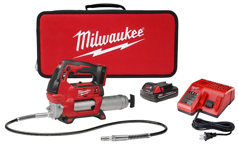 M18 18-volt Lithium-ion 2-speed Cordless Grease Gun Kit With Accessories