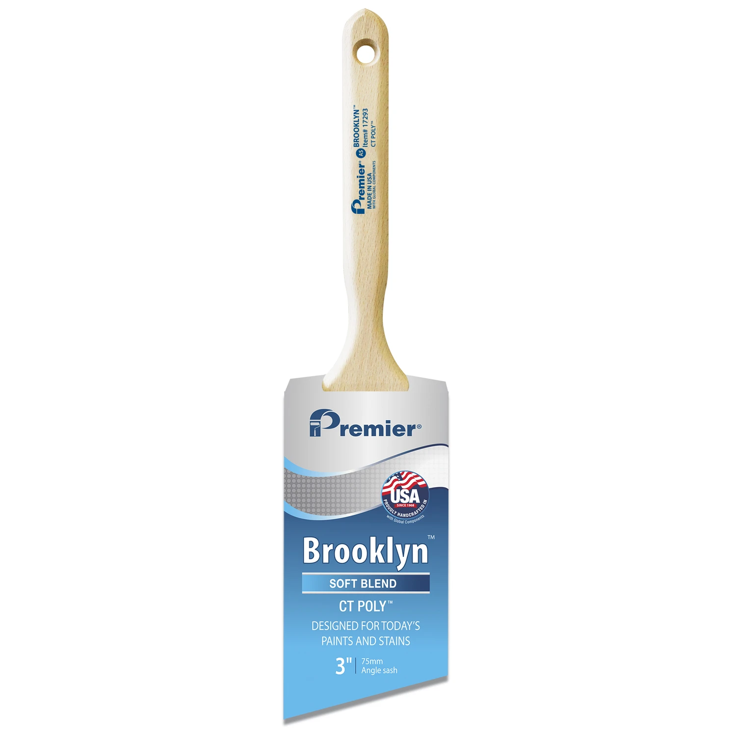 Brooklyn Angle Sash Paint Brush, 3 In.