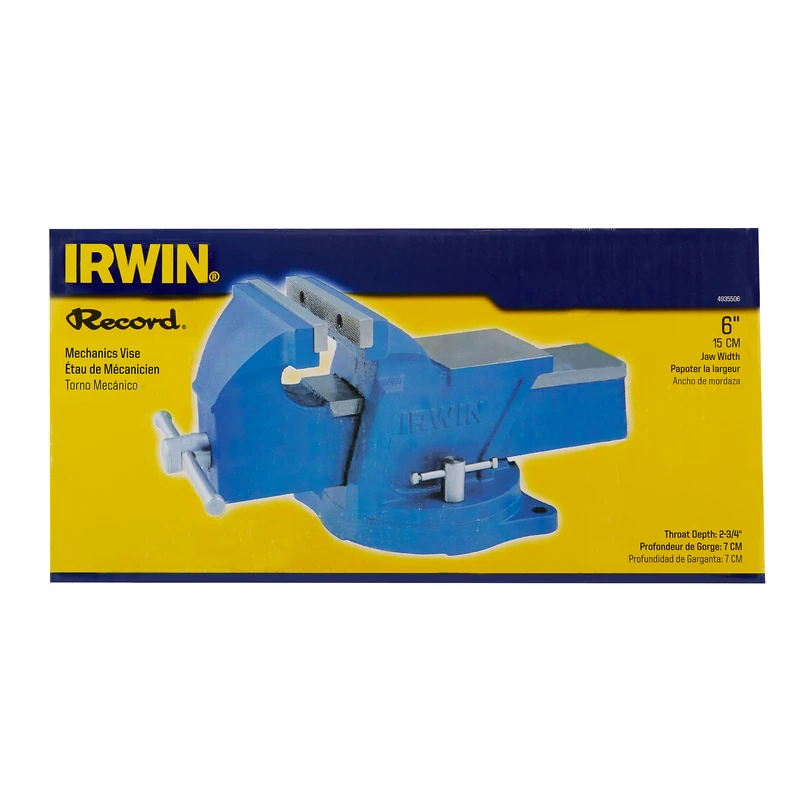 Mechanics Vise, Swivel Base, 6 In.