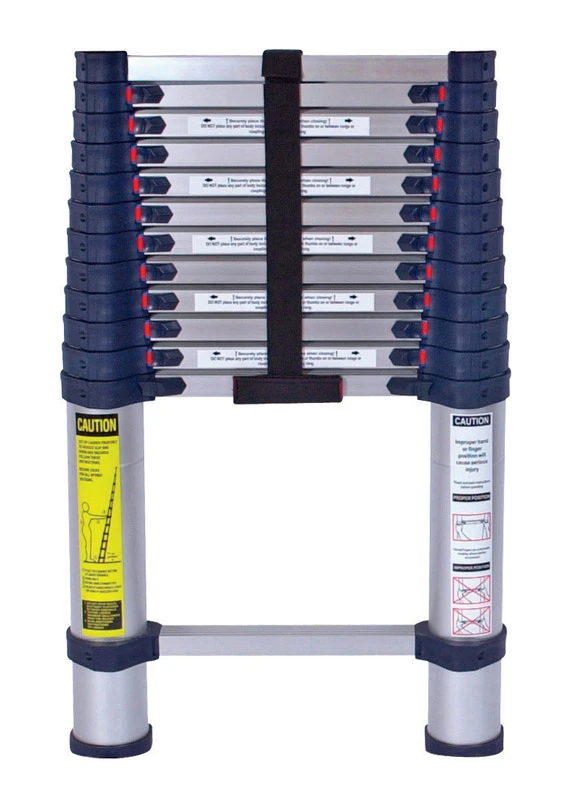 15.5-ft Aluminum Telescoping Extension Ladder, Type I, 250 Lbs Capacity