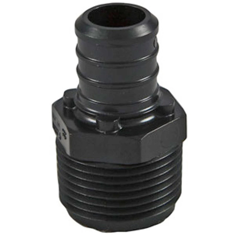 Poly Alloy PEX Adapter, 1/2 In. Barb x 1/2 In. MPT, 5-Pk.