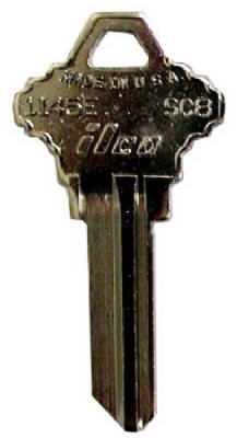 Key Blank For Schlage Lockset "E", 6-Pin