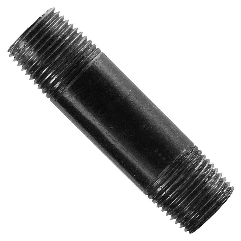 Black Pipe Nipple, 1-1/4 x 8 In.