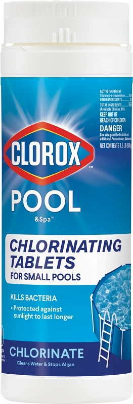 Pool & Spa 1 Inch Chlorinating Tablets, 1.5 Pound For Clean Water