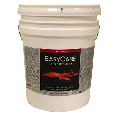 Ultra Premium Easycare Interior Paint/primer, Flat Finish, Deep Base, 5-gallon