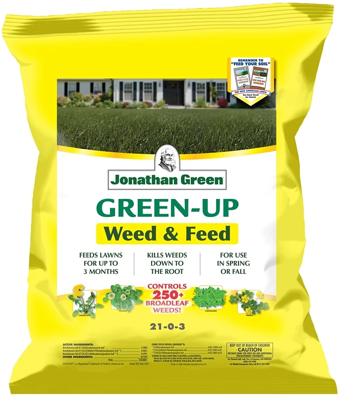 Veri-Green Weed & Feed Lawn Fertilizer, 5,000 Sq. Ft. Coverage