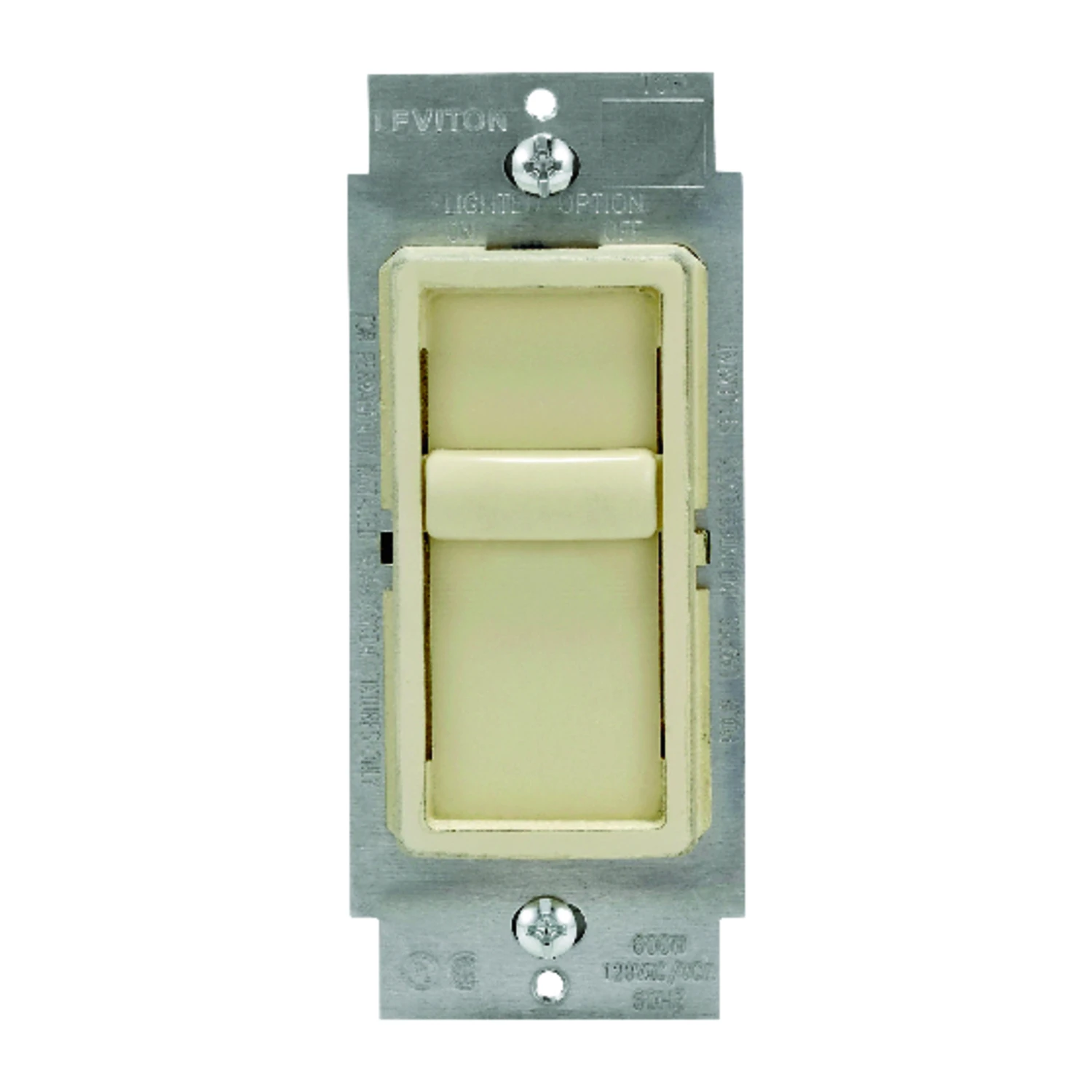 SureSlide Universal 150-Watt LED/CFL Incandescent Slide-To-Off Dimmer, Ivory