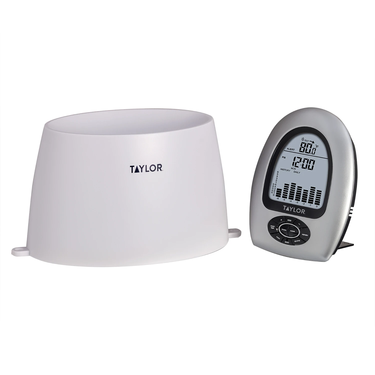 Wireless Digital Rain Gauge & Indoor/Outdoor Thermometer Base Station