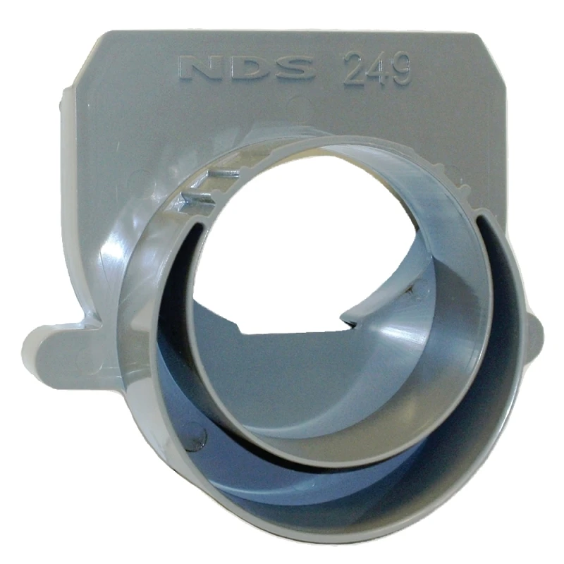 Gray Offset End Outlet, 3 & 4 In.