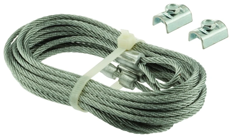 Garage Door Safety Cables, 1/8 In. Carbon Steel, 2-Pk.