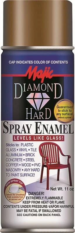 Diamondhard Spray Paint, Gloss Brown, 11 oz.