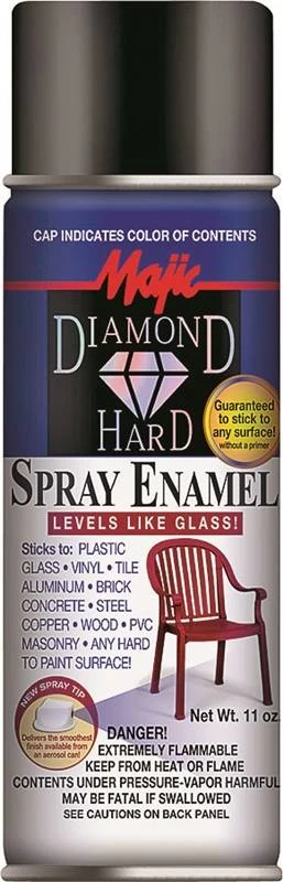 Diamondhard Spray Paint, Gloss Black, 11 oz.