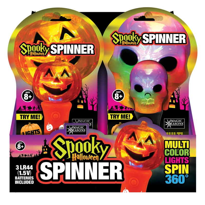 Halloween Spooky Lighted Spinners, Assorted