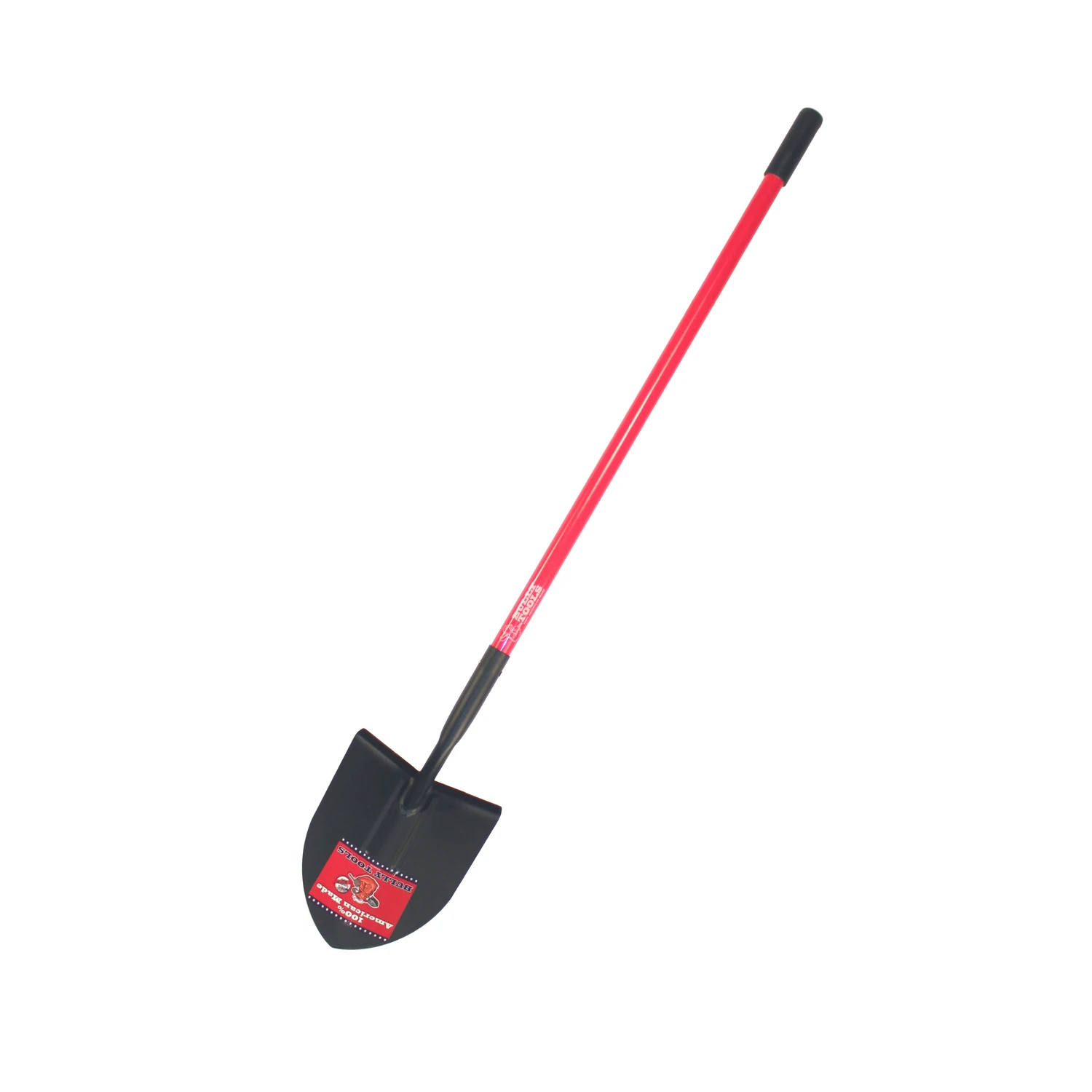 Shovel, Round Point, Commercial Grade, Fiberglass Handle, 59.25-In.