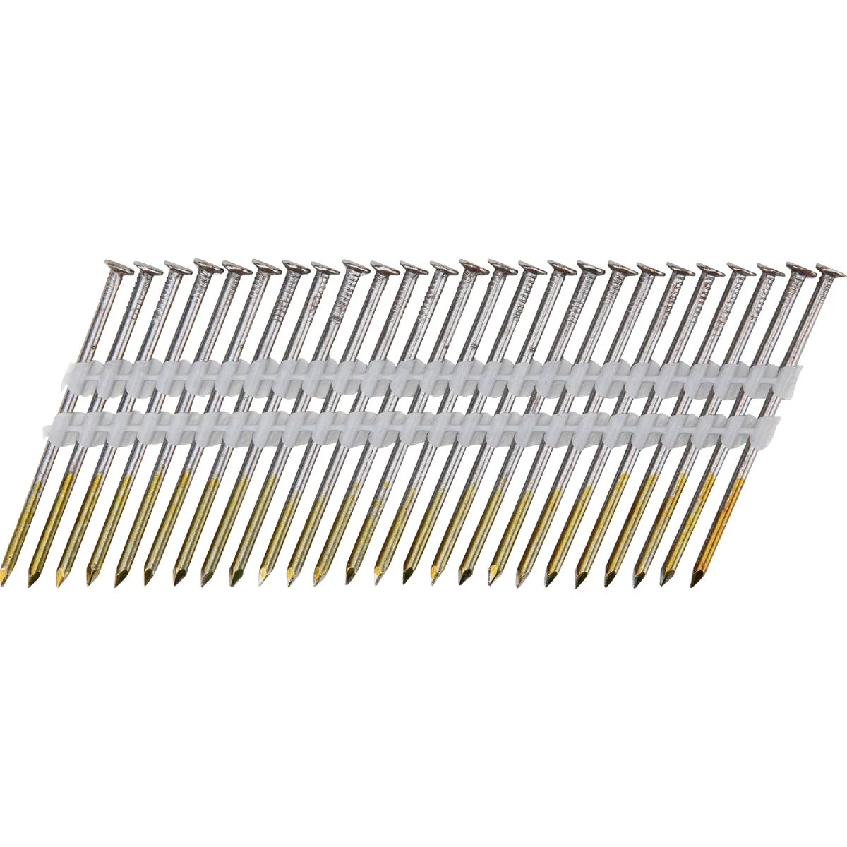 Collated Framing Nails, Plastic Strip, Smooth Steel Shank, 21 Degree, 3 x .131 In., 2000-Pk.