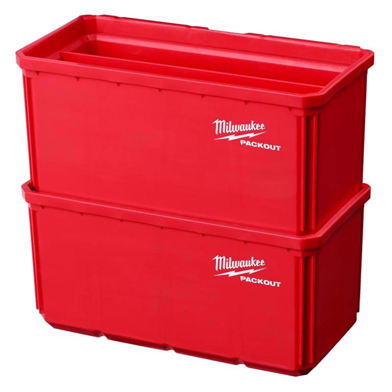 Milwaukee PACKOUT Large Bin Set (2-Pack), Red