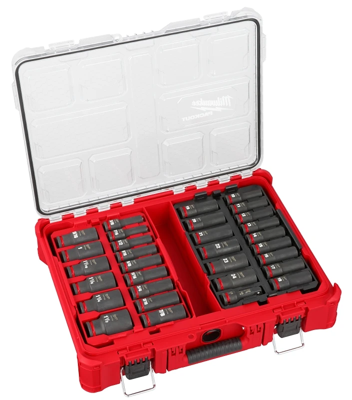 Shockwave 1/2 In. Drive 31-piece Deep Impact Socket Set With Packout Organizer