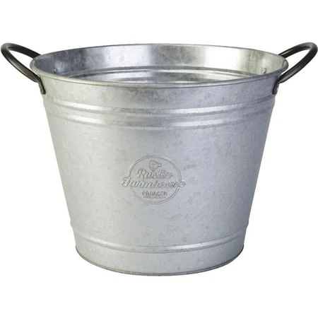 10 Inch Galvanized Steel Washtub Planter - Model 83251