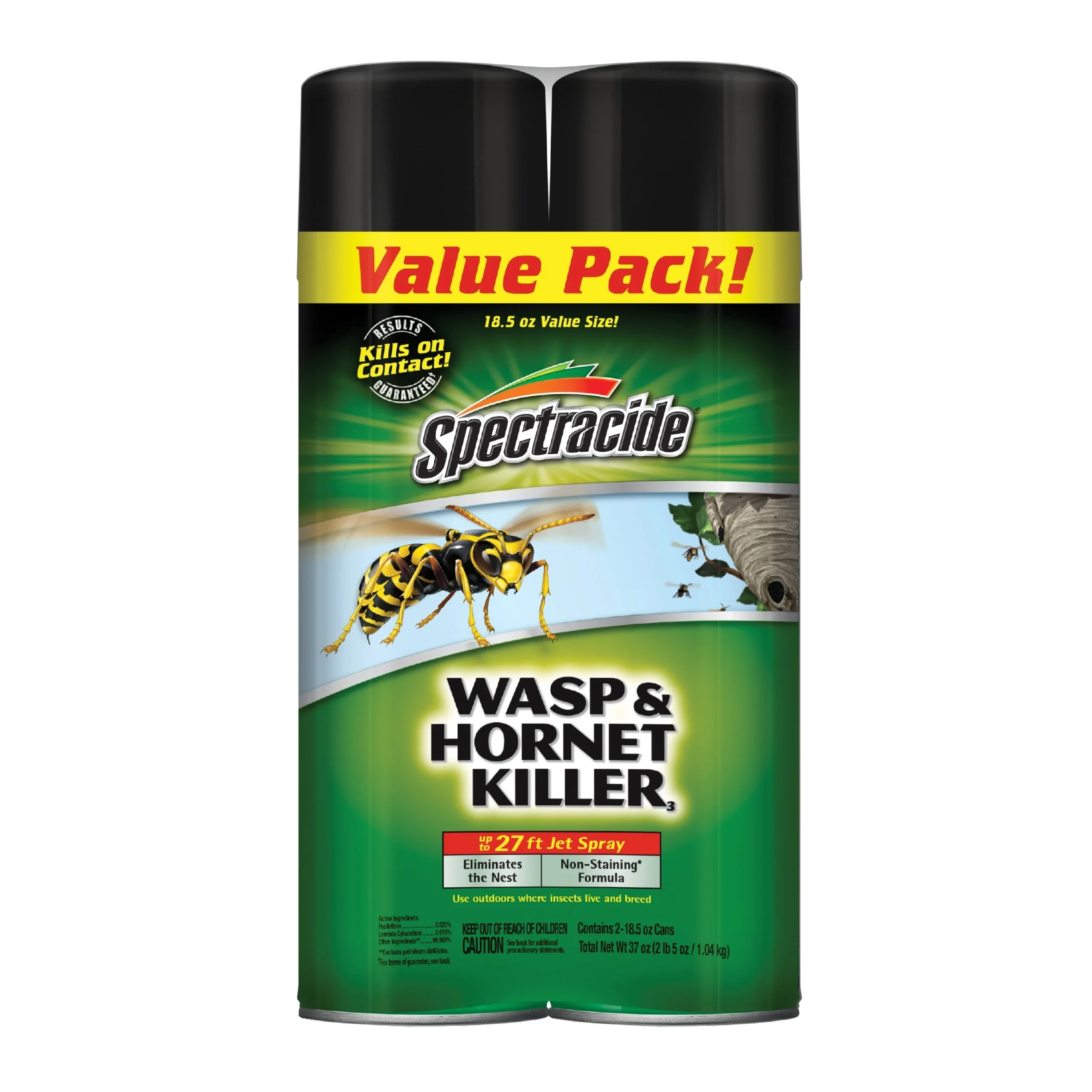 Wasp & Hornet Killer, 18.5 oz. Aerosol, 2-Pk.