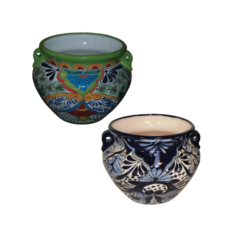 Michoacana Painted Planter, 10 In.