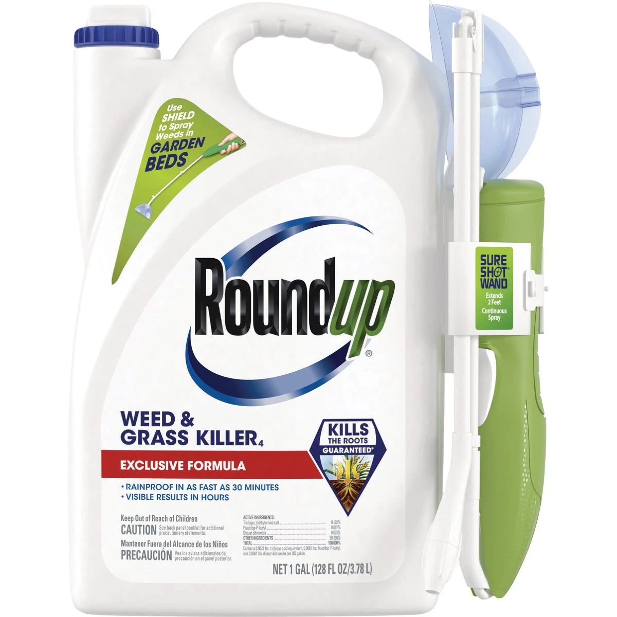 Weed & Grass Killer, RTU Shot Wand, 1 Gallon