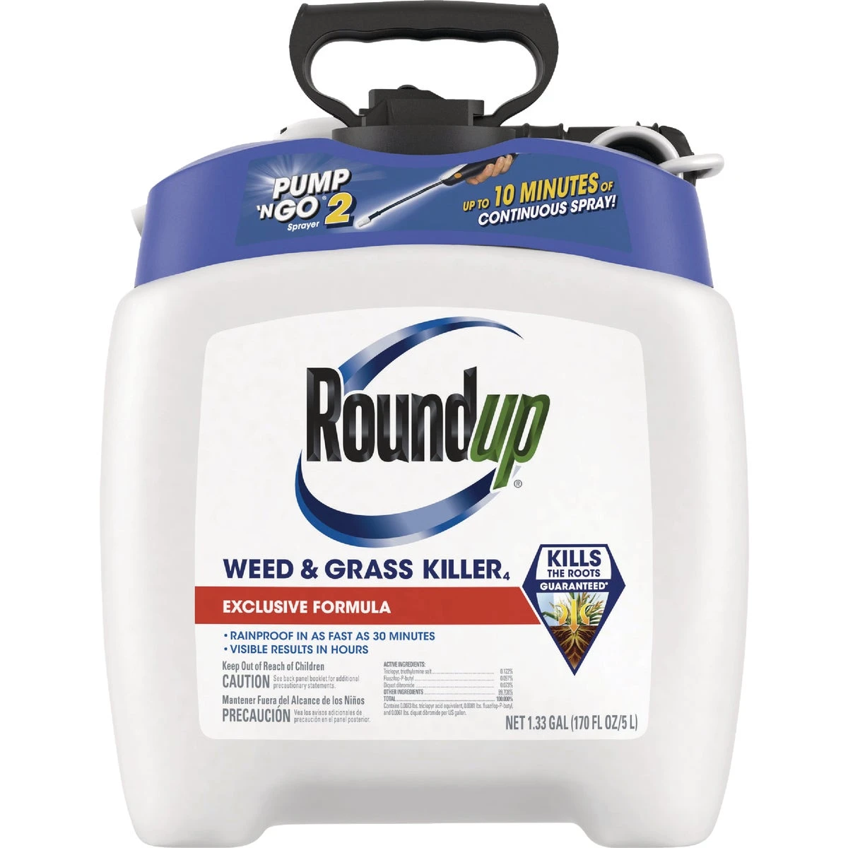 Weed and Grass Killer, RTU Pump 'N Go, 1.33 Gallon