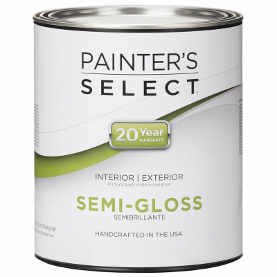 Cpsgp Quart Pastel Semi-gloss Acrylic Latex Paint - Tintable White Interior/exterior