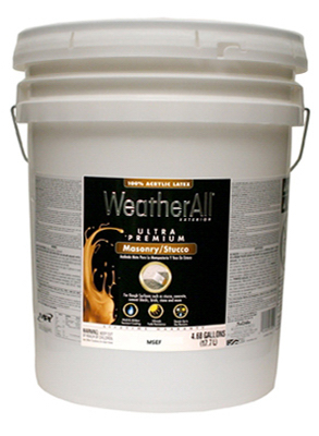 5-gallon Flat Pastel Base Masonry & Stucco Paint, Model Msefp-5g