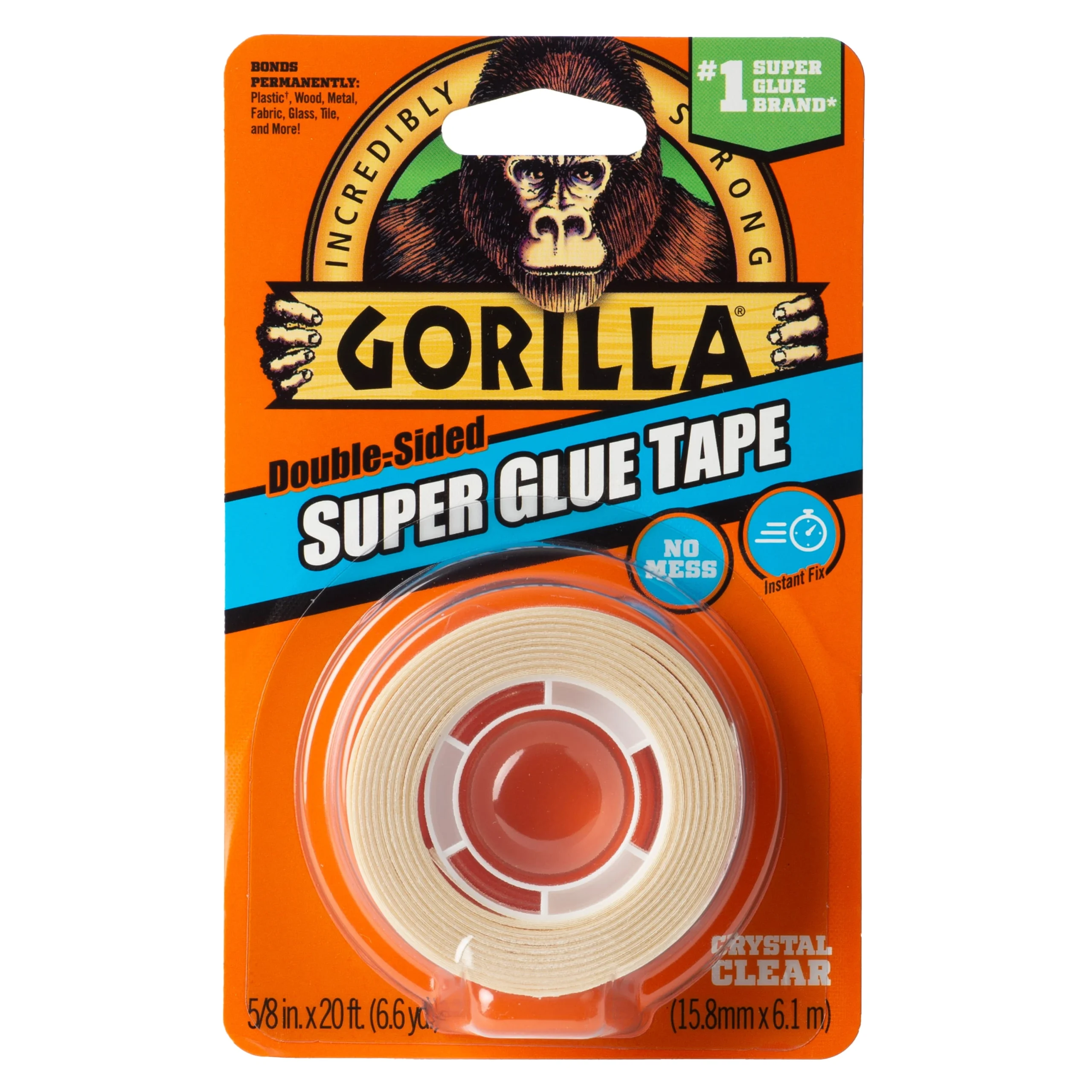 Super Glue Double-Sided Tape, 20 Ft.