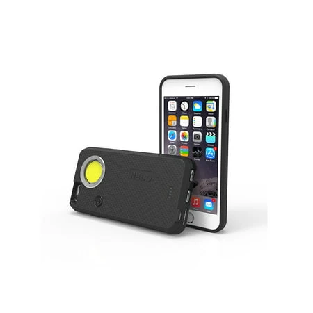 Casebrite Iphone 6/6s Plus Phone Case With Built-in Flashlight - Black
