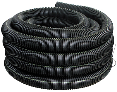 Corrugated Wall Pipe, 6 In. x 100 Ft.
