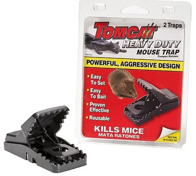 Tomcat 33534 Heavy Duty Mouse Snap Trap Pack - 2