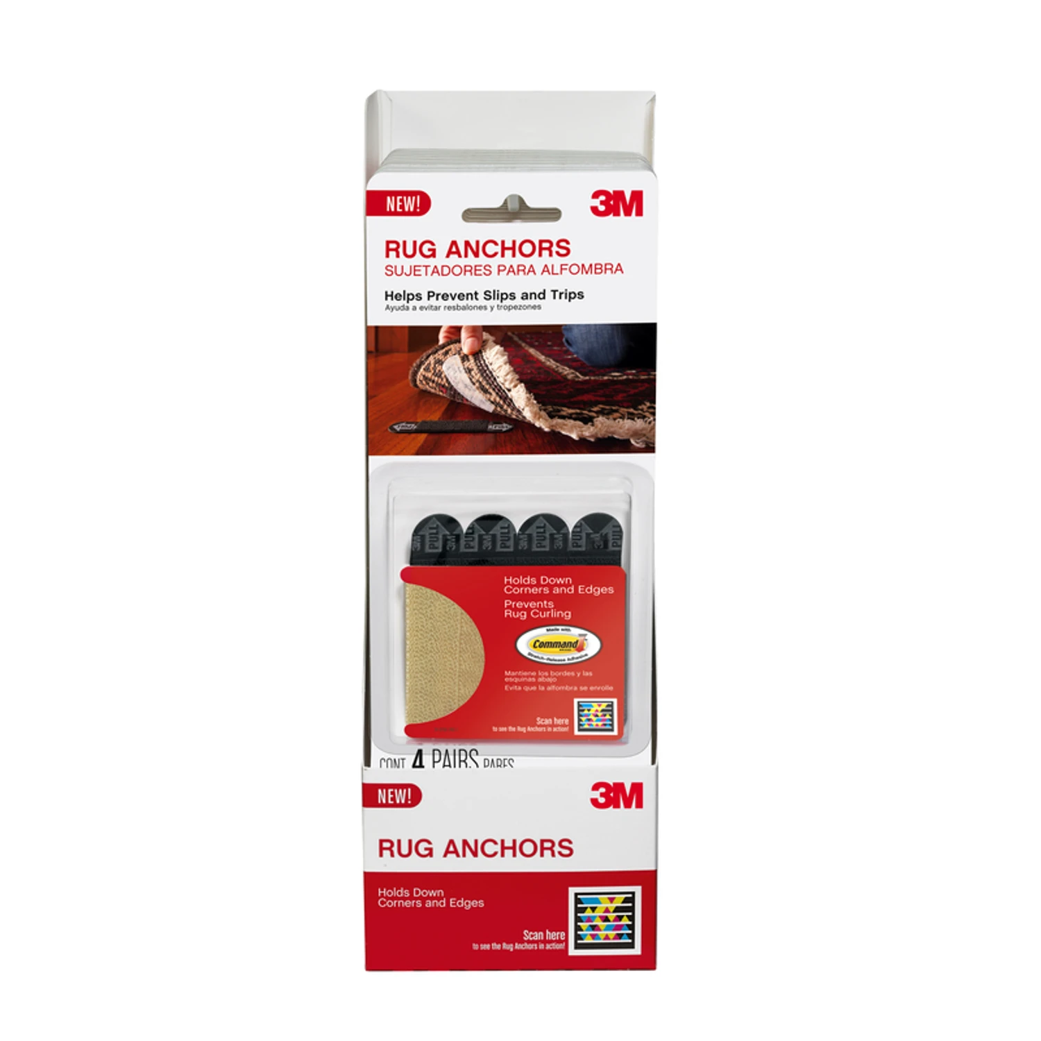 Tekk Protection Rug Anchors, 4-Pk.
