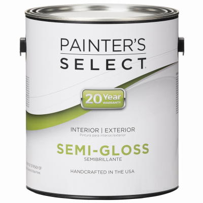 Acrylic Latex Paint, Interior/Exterior, Deep Base Semi-Gloss, 1-Gal.