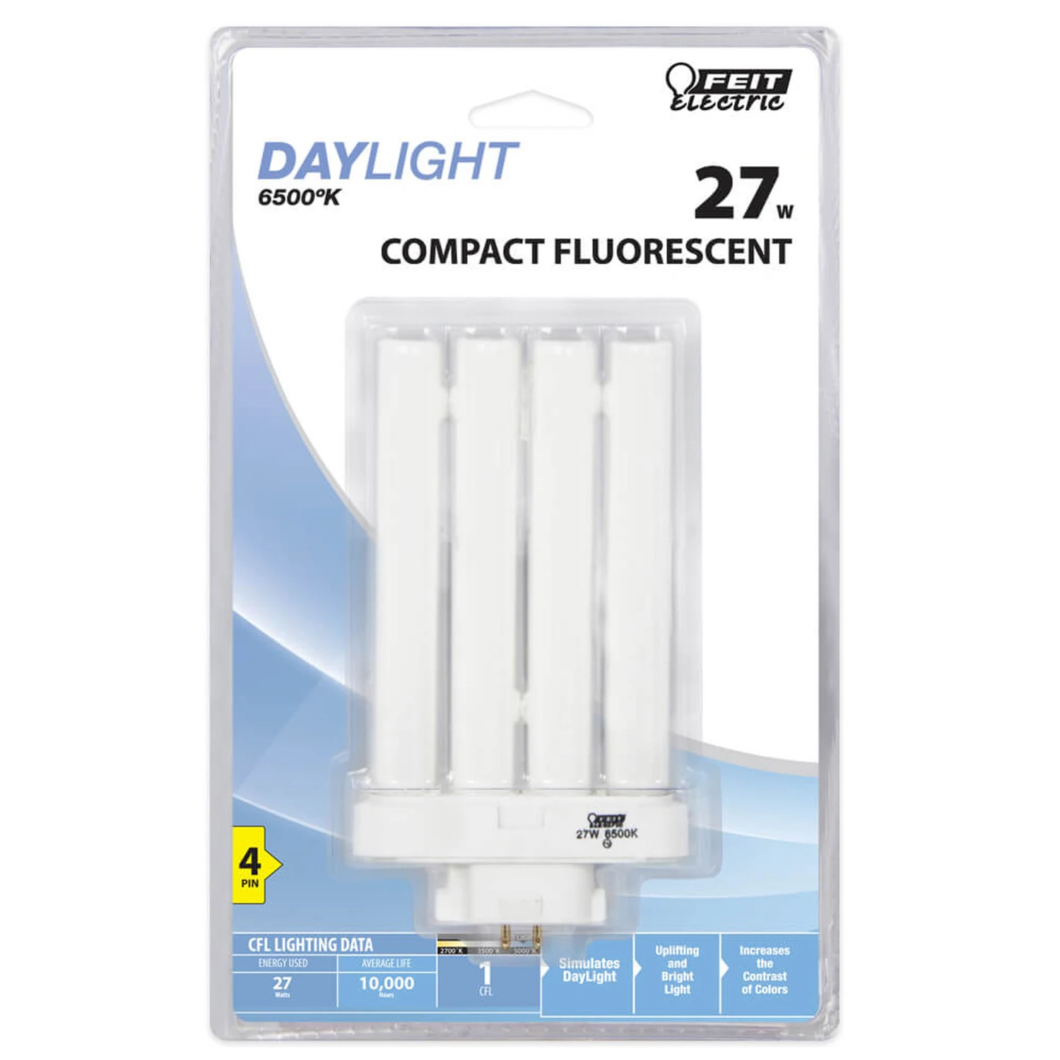 6 in. 27-Watt Daylight (6500K) U-SHAPE Linear Fluorescent Light Bulb