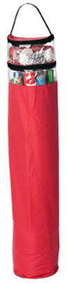 Gift Wrap Storage Container, Red, 45-In.