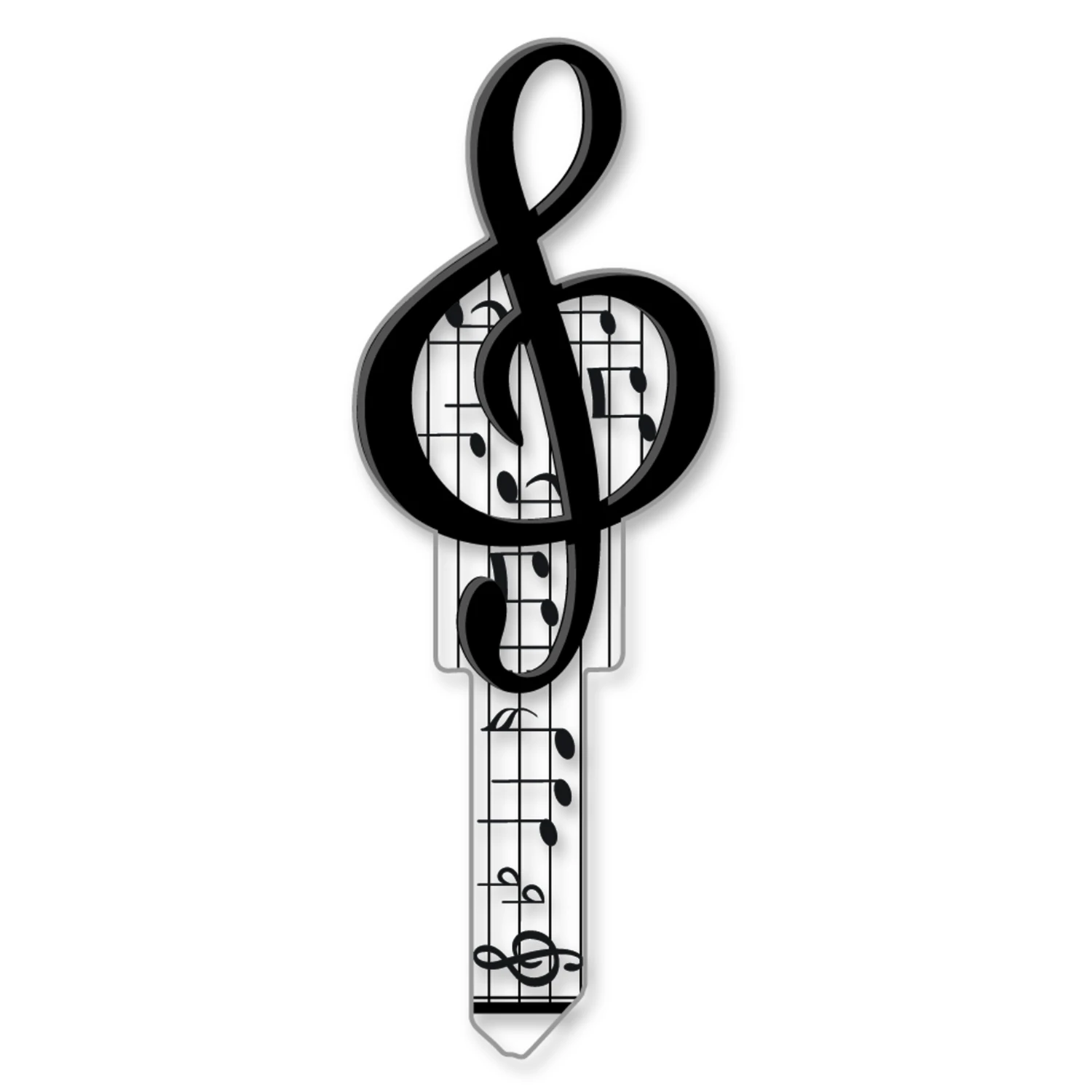Music Design Decorative House Key Blank Kw11 For Kwikset And Schlage