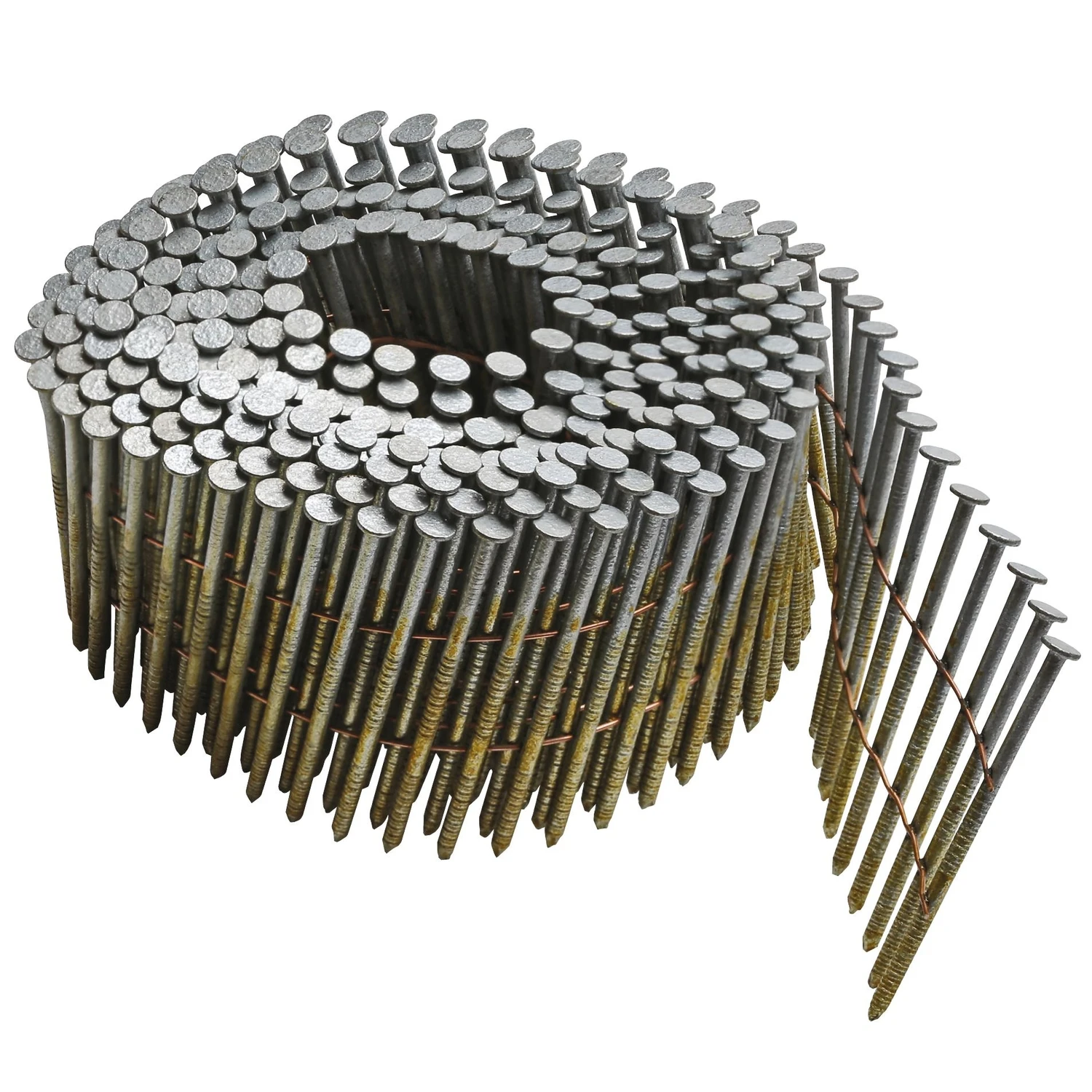 Bostitch 1-3/4 in. 11 Ga. Angled Coil Siding Nails 15 deg. Ring Shank 4200 pk
