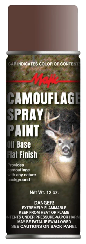 Camouflage Spray Paint, Earth Brown, 12 Ounce - Rust Inhibiting & Water-resistant