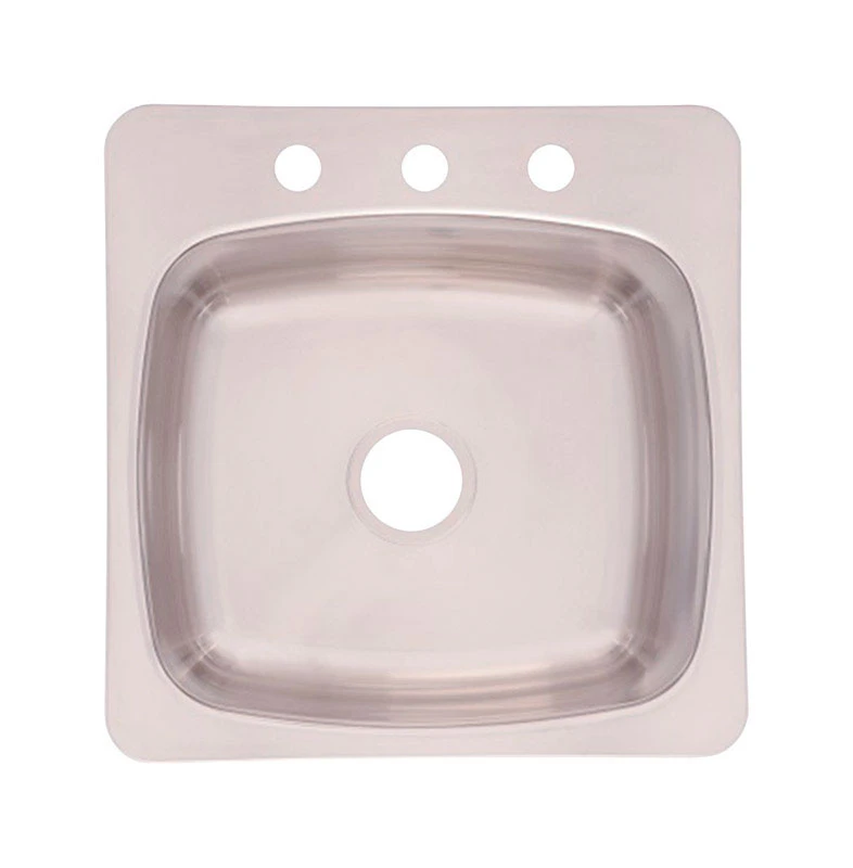 Stainless Steel 20 In. 3-hole Prep Single Bowl Kitchen Sink Model Sl103bx