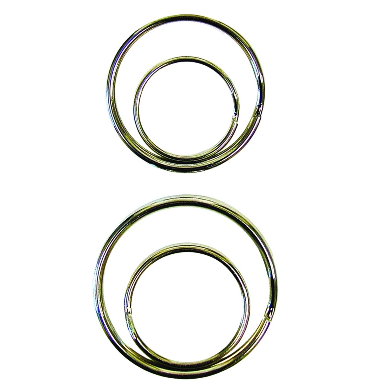 Split Key Rings, Silver, 4-Pk.
