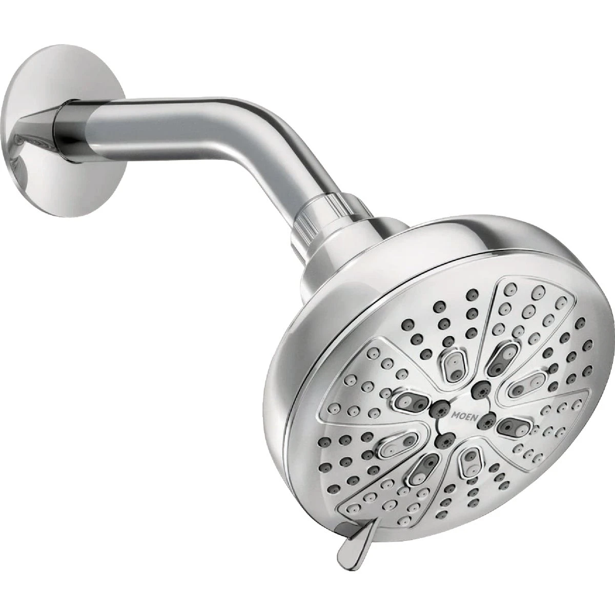 Hydro Energetix 8-Function Showerhead, Chrome, 5 In. Diameter