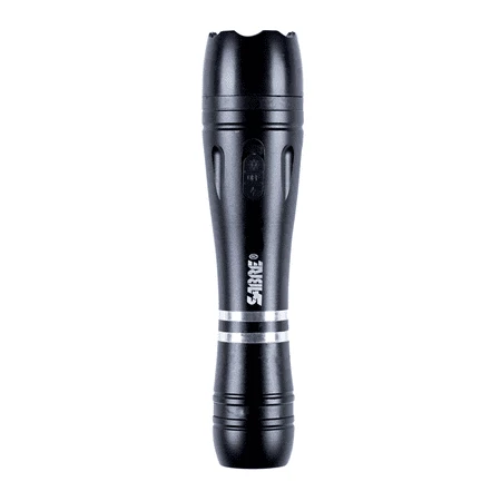 Maximum Strength Stun Gun & Flashlight, Holster, Aluminum Case