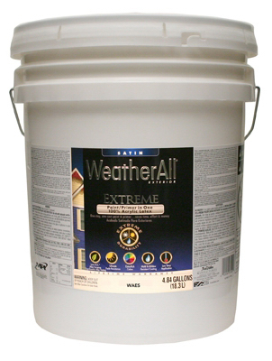 Premium Extreme Exterior Paint/primer In One, Deep Base Satin, 5 Gallons