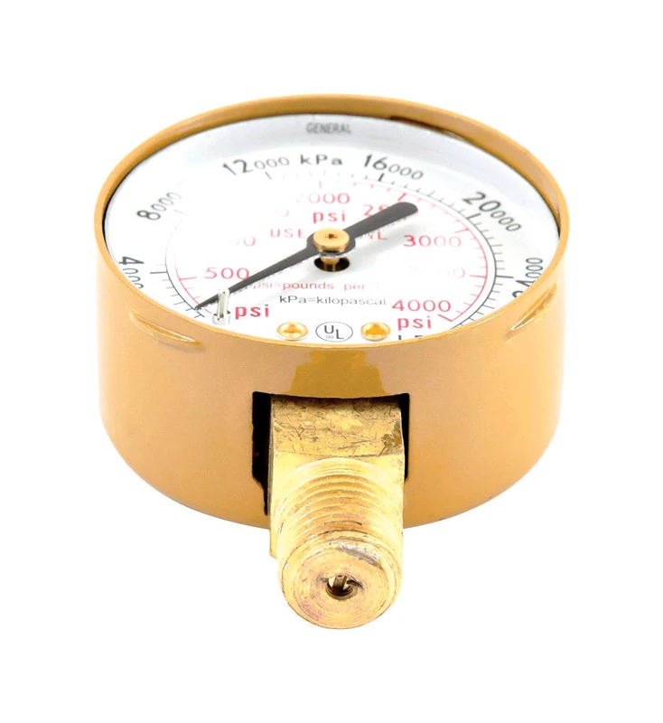 Forney 5.75 in. L x 3.88 in. W Oxygen Gauge Brass 1 pk