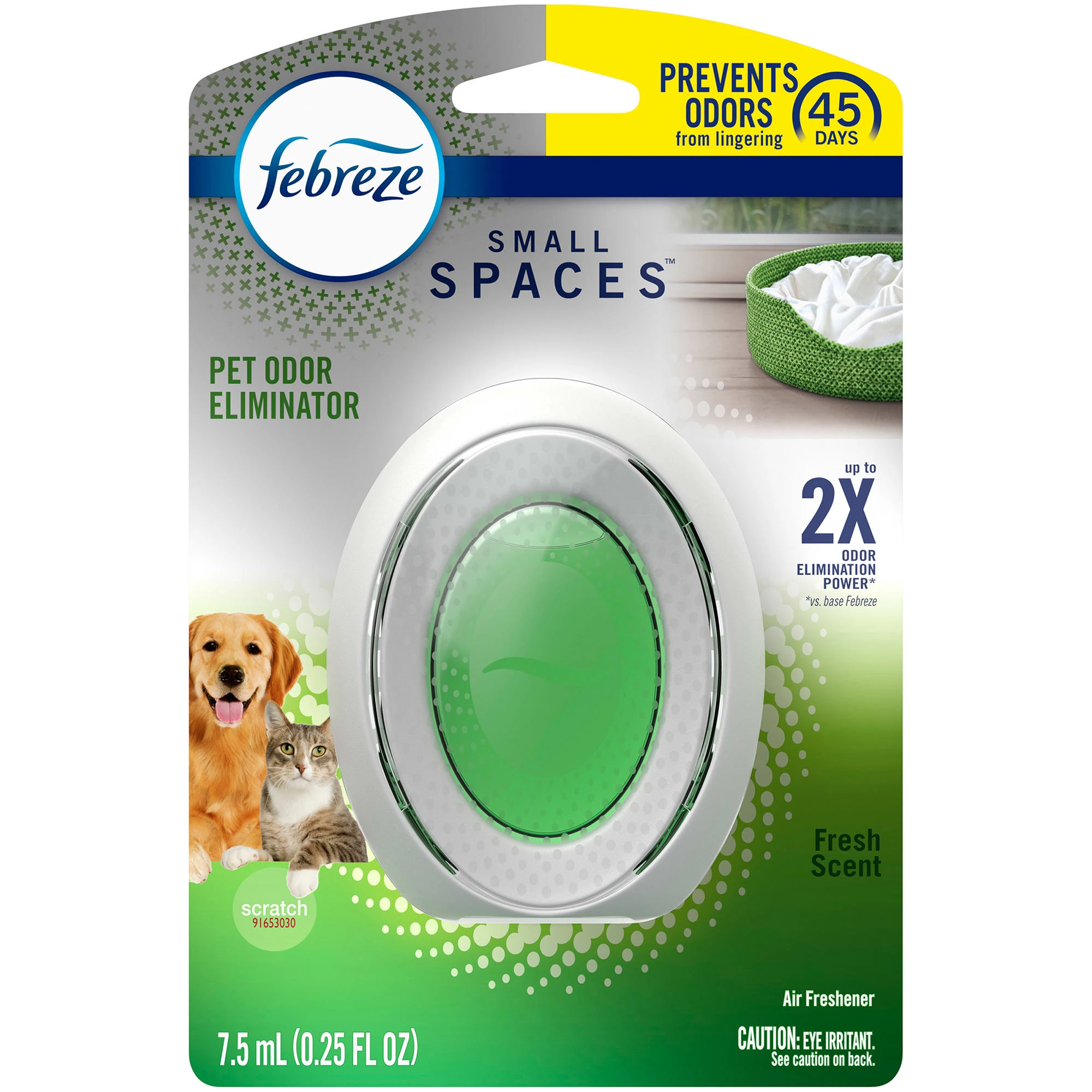 SMALL SPACES Pet Odor Eliminator Air Freshener, Fresh Scent